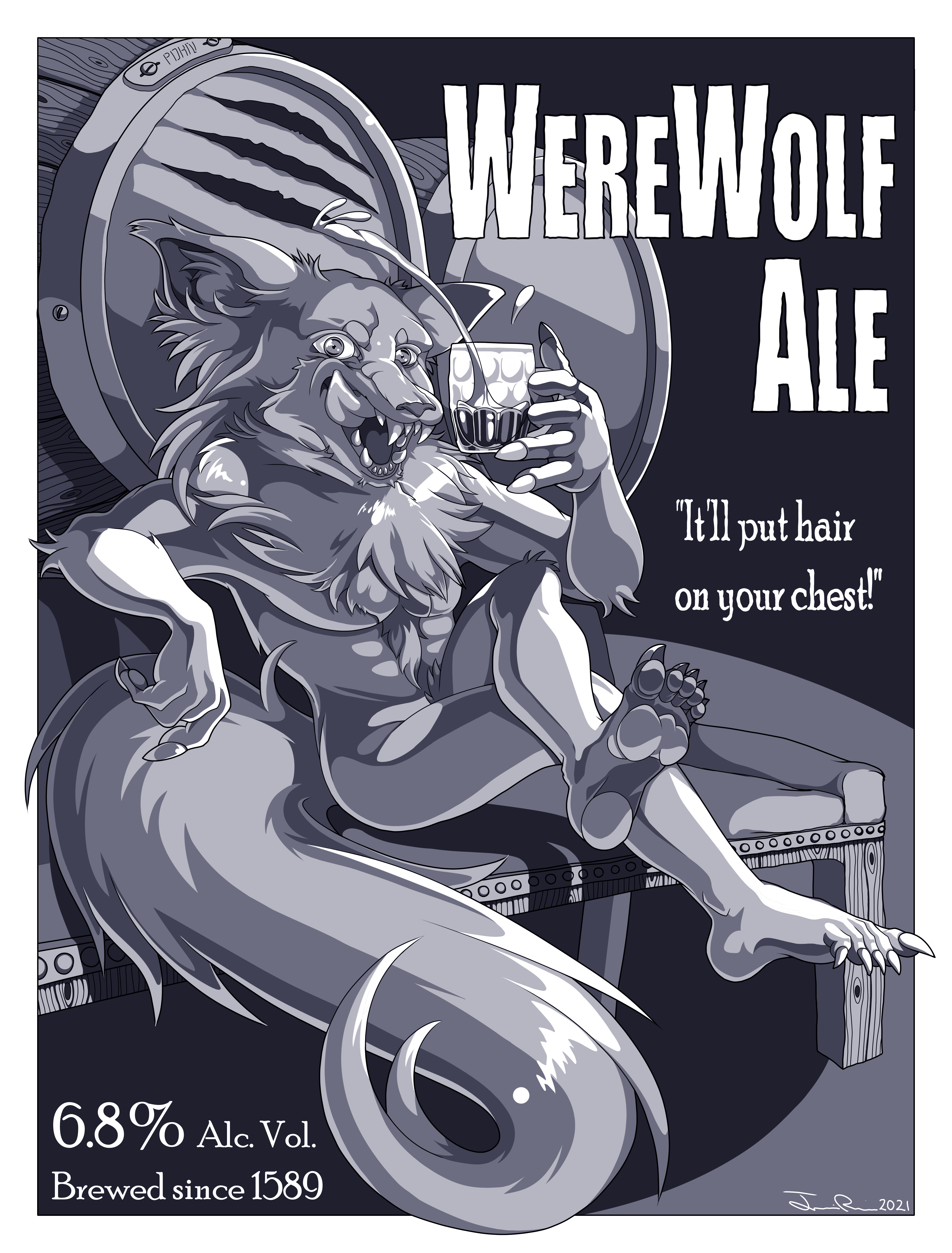Werewolf Ale - It'll Put Hair on Your Chest!